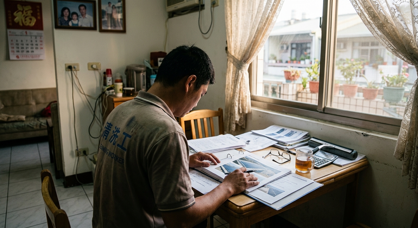 岡山區工廠太陽能板清洗案例：排水槽積泥造成面板下緣反覆髒污